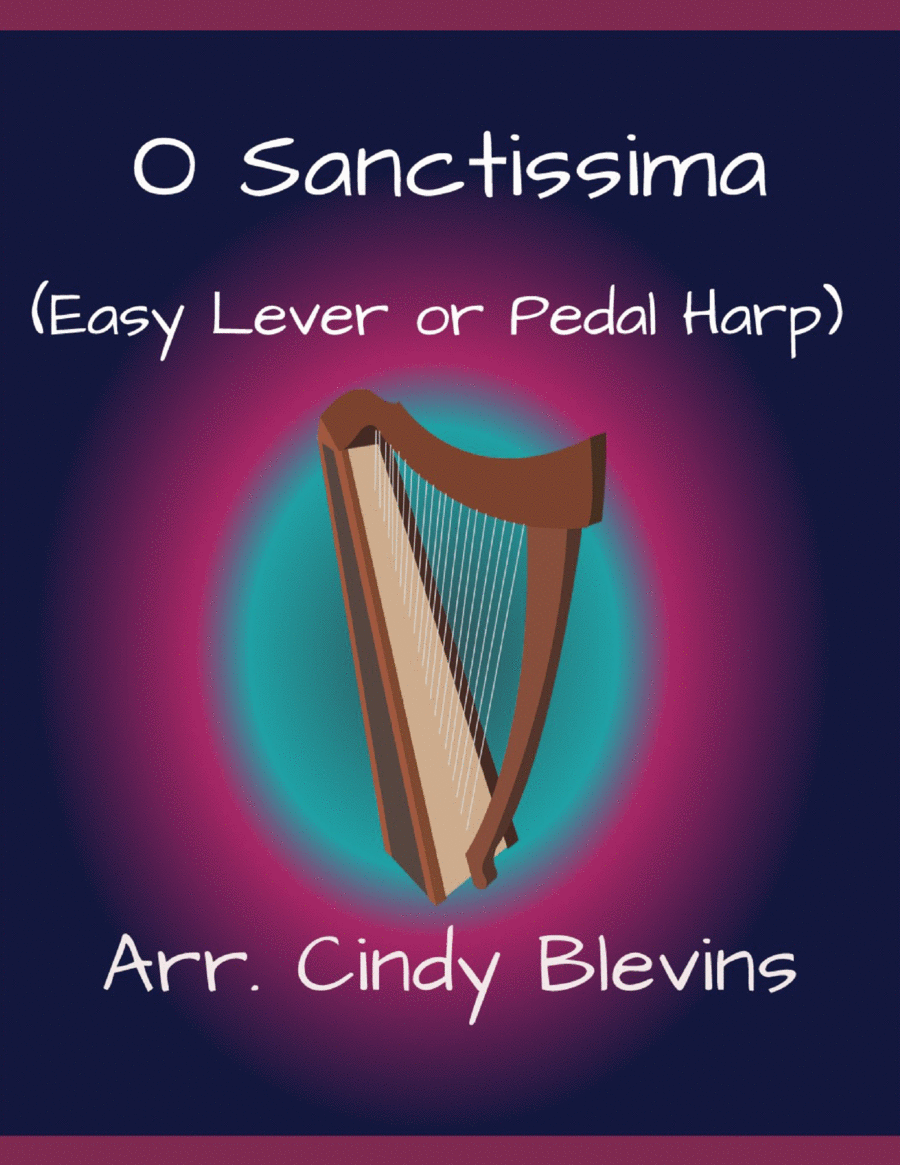 O Sanctissima, for Easy Harp Solo image number null
