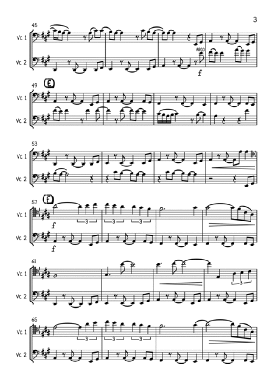 Stand By Me String Duet scores gallery preview page 3