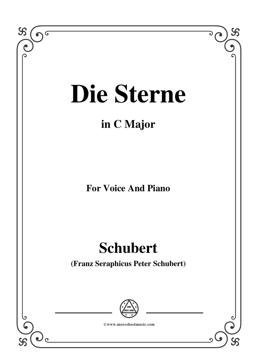 Schubert-Die Sterne,in C Major,for Voice&Piano