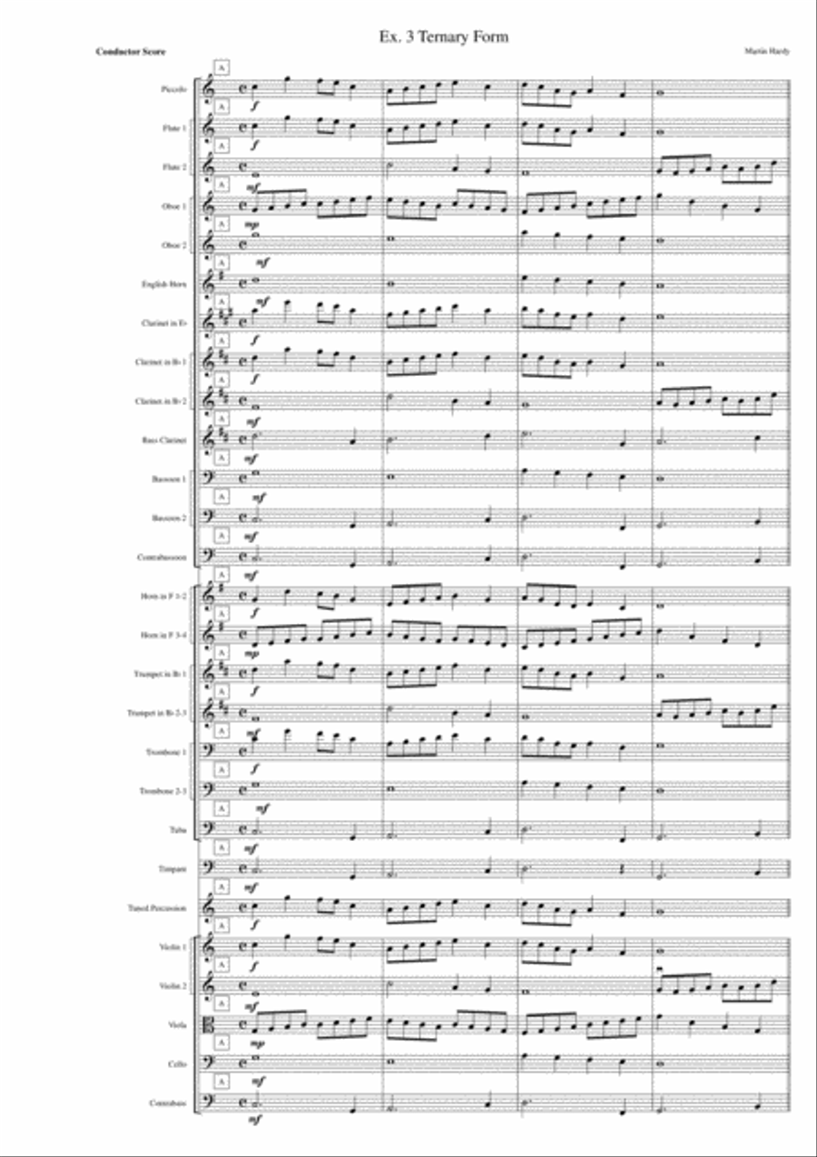 Orchestra Related Texture and Structure Warm Ups and Exercises for Teaching Music from the Podium by Full Orchestra scores gallery preview page 6