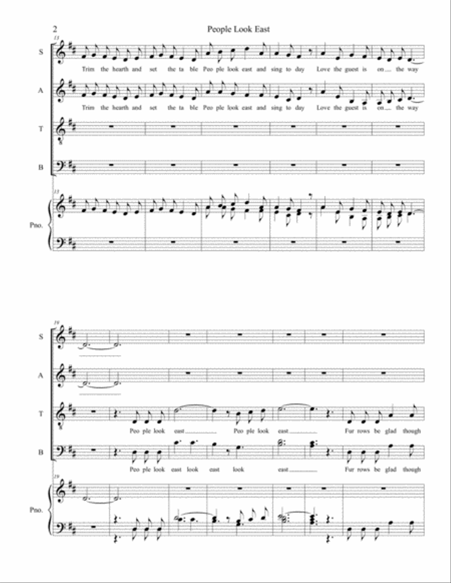 People Look East Small Ensemble scores gallery preview page 2