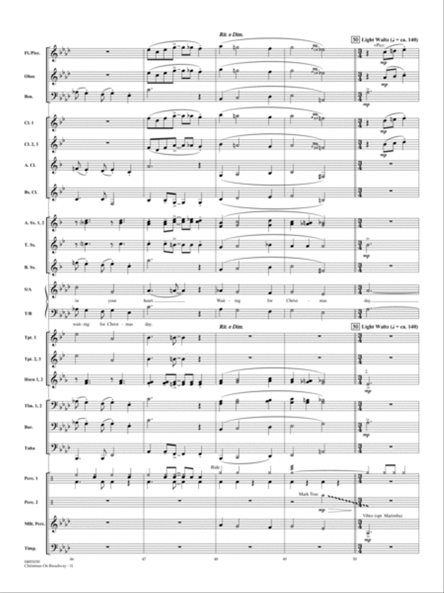 Christmas on Broadway - Full Score Choir scores gallery preview page 11
