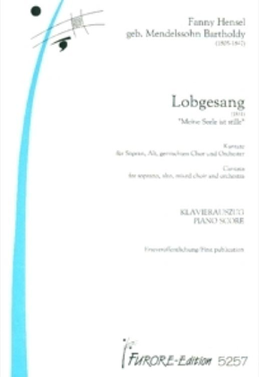 Book cover for Lobgesang. Meine Seele ist stille. Cantata