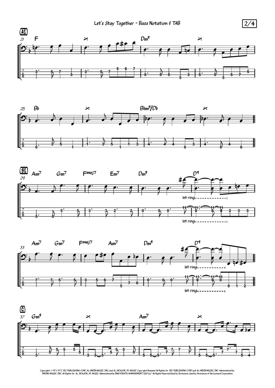 Let's Stay Together String Duet scores gallery preview page 5