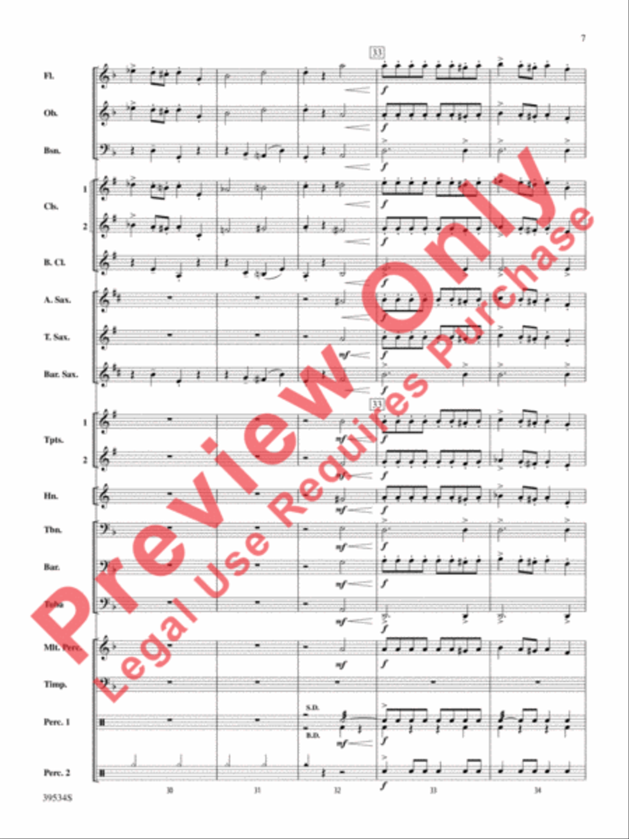 The Magic of Harry Potter Concert Band scores gallery preview page 8