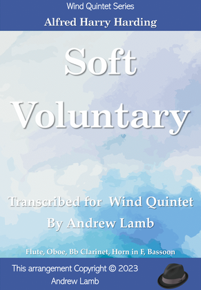 Book cover for Soft Voluntary (by Alfred Harding, arr. for Wind Quintet)