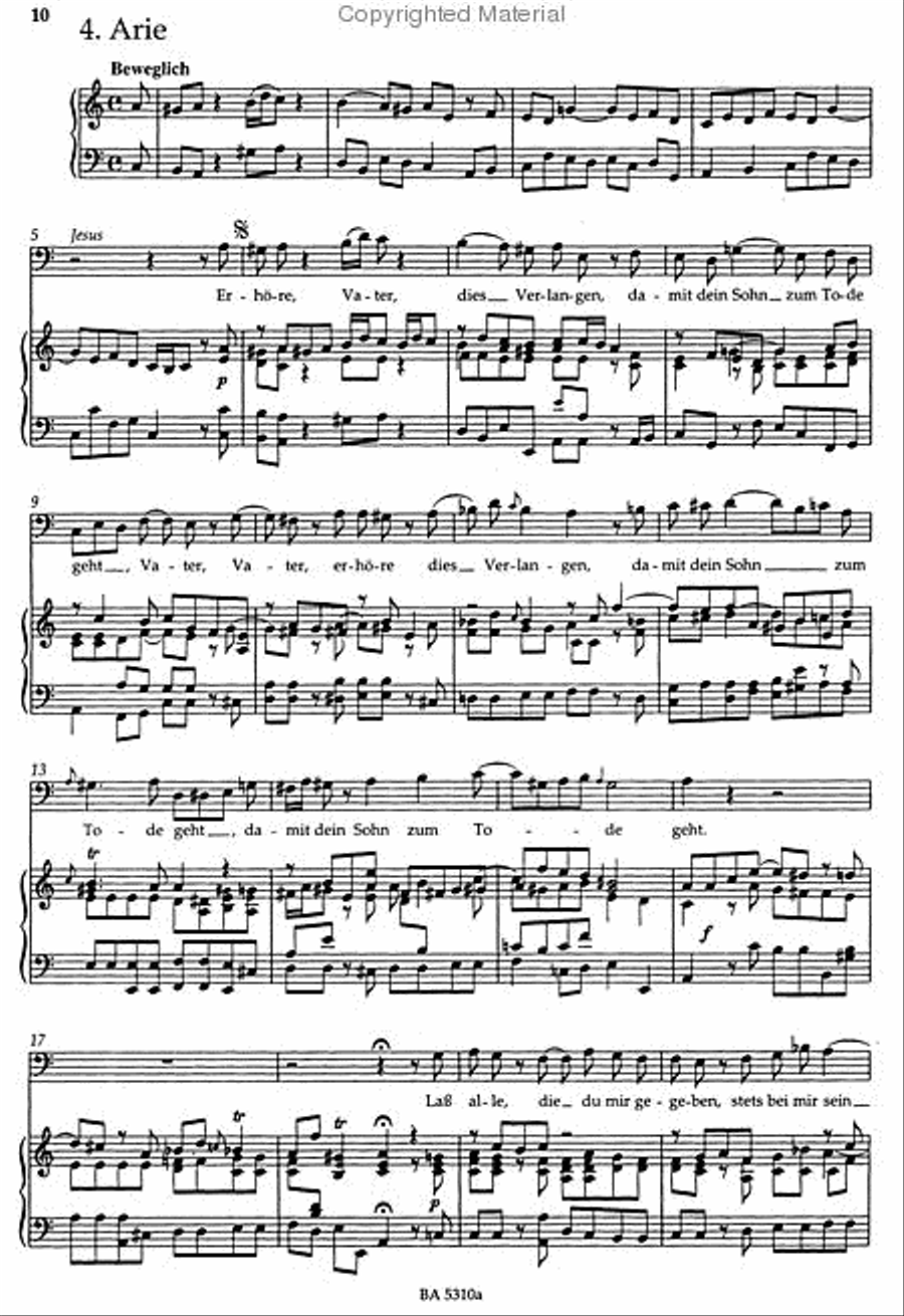 St. John Passion TWV 5:30 4-Part scores gallery preview page 3