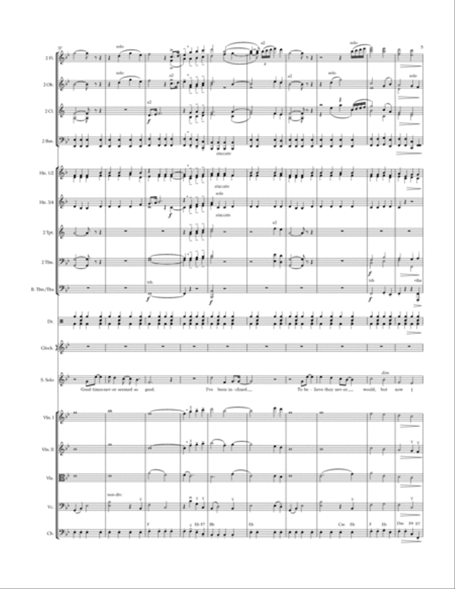 Sweet Caroline Sweet Caroline Full Orchestra scores gallery preview page 5