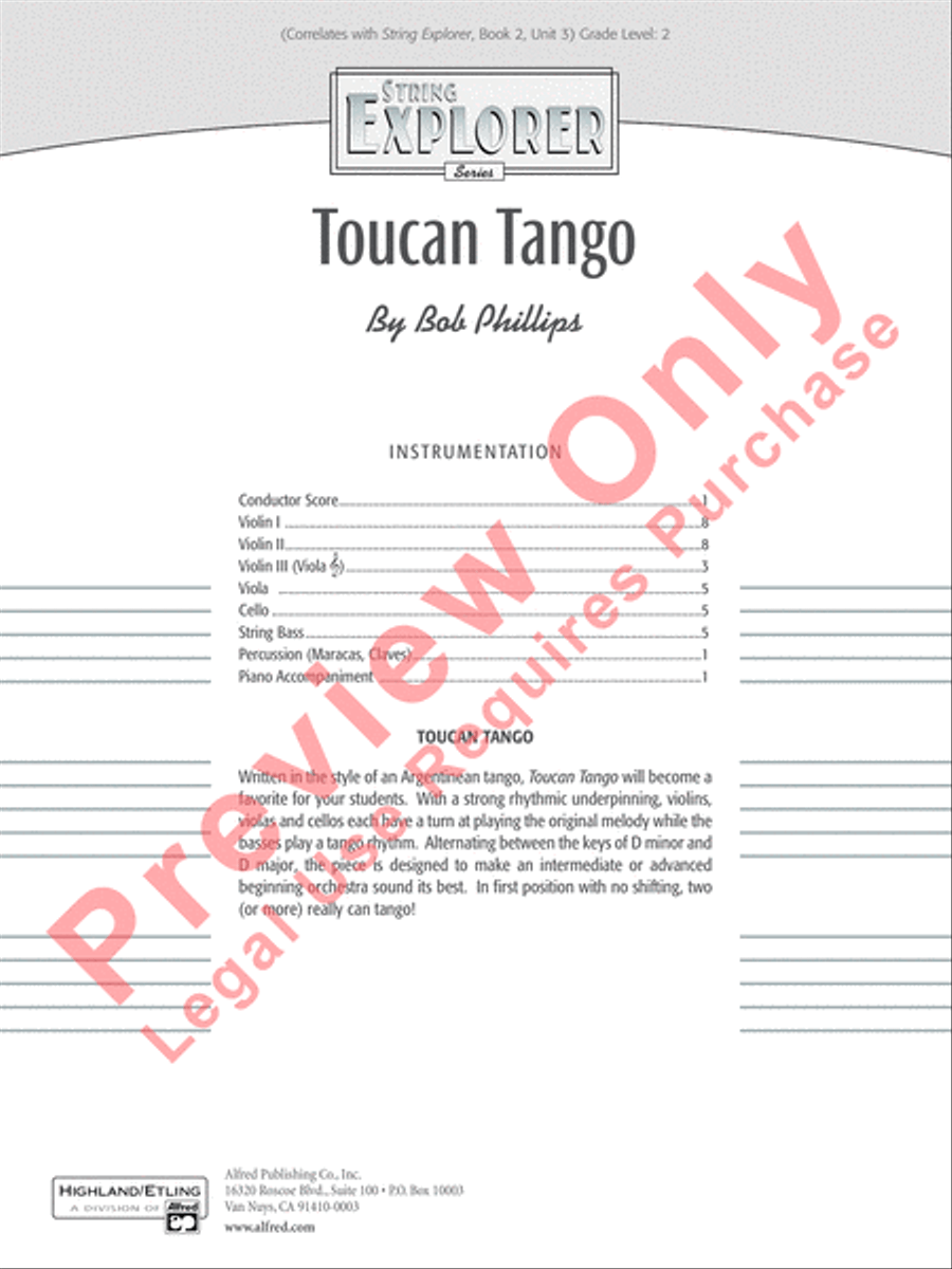 Toucan Tango String Orchestra scores gallery preview page 2