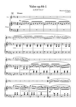 "Valse op.64-1" (Desdur) oboe & piano, 1st edition