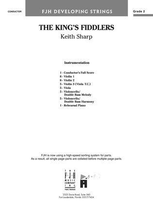 Book cover for The King's Fiddlers: Score