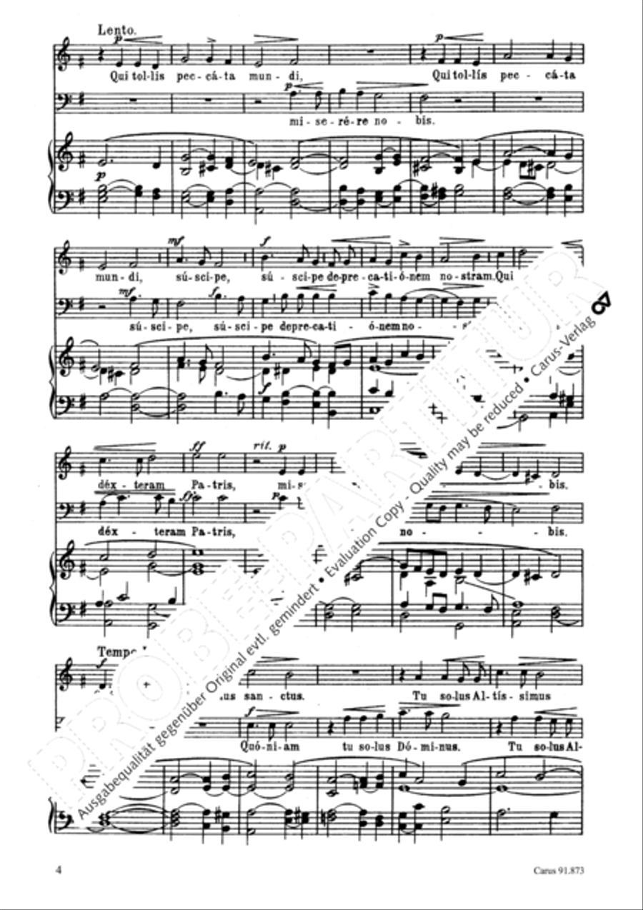 Missa in honorem S. Gregorii Choir scores gallery preview page 5