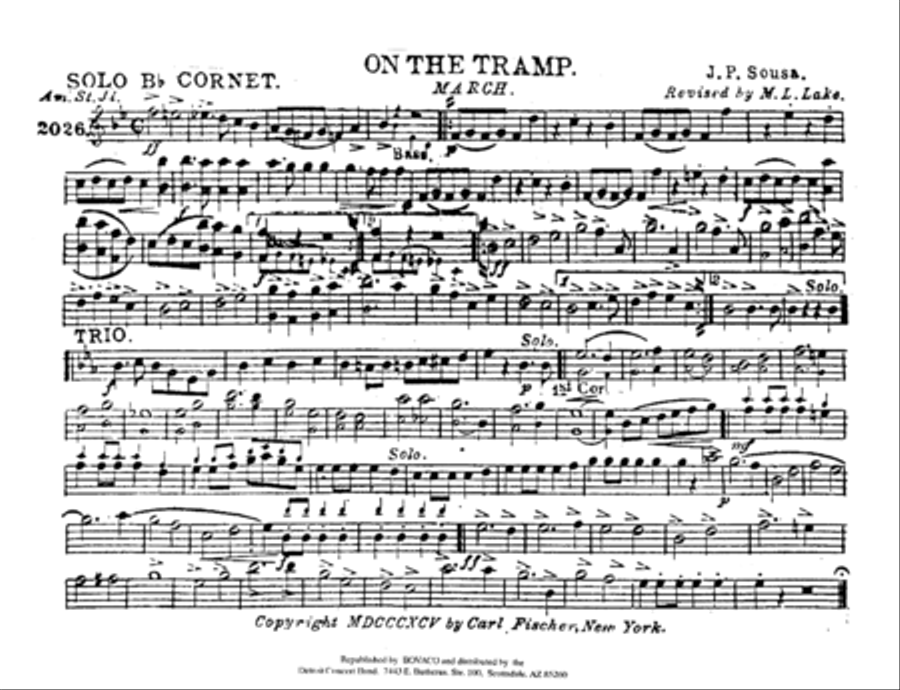 On The Tramp Concert Band scores gallery preview page 2