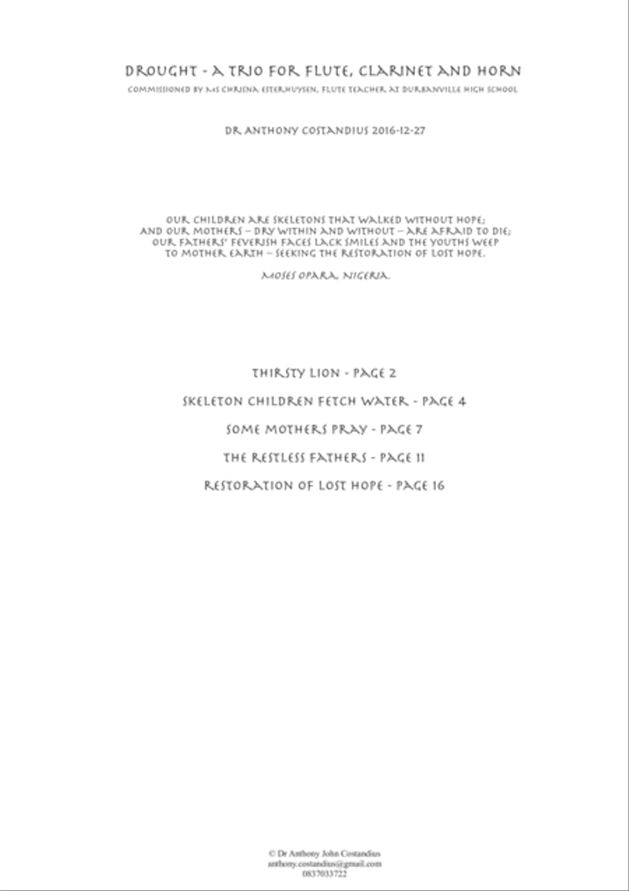 Drought Small Ensemble scores gallery preview page 1