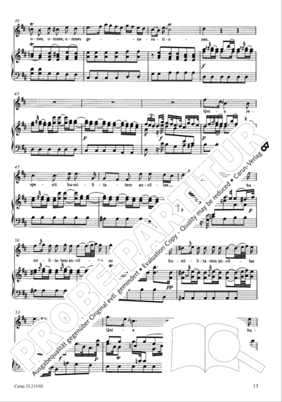 Magnificat 4-Part scores gallery preview page 14