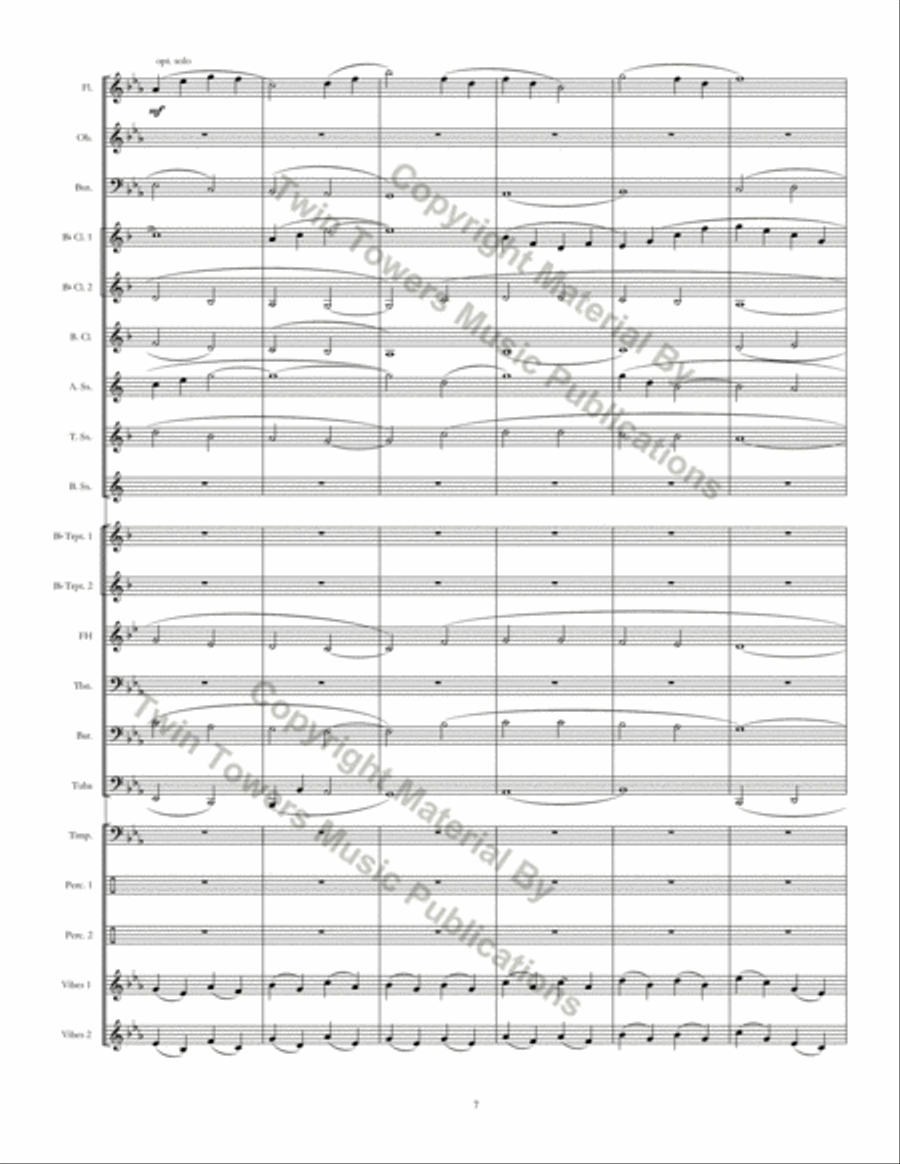 Kingsland Threnody Concert Band scores gallery preview page 8