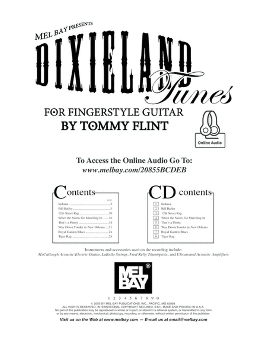 Dixieland Tunes for Fingerstyle Guitar Electric Guitar scores gallery preview page 2