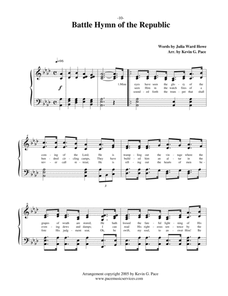 The Battle Hymn of the Republic - patriotic song image number null