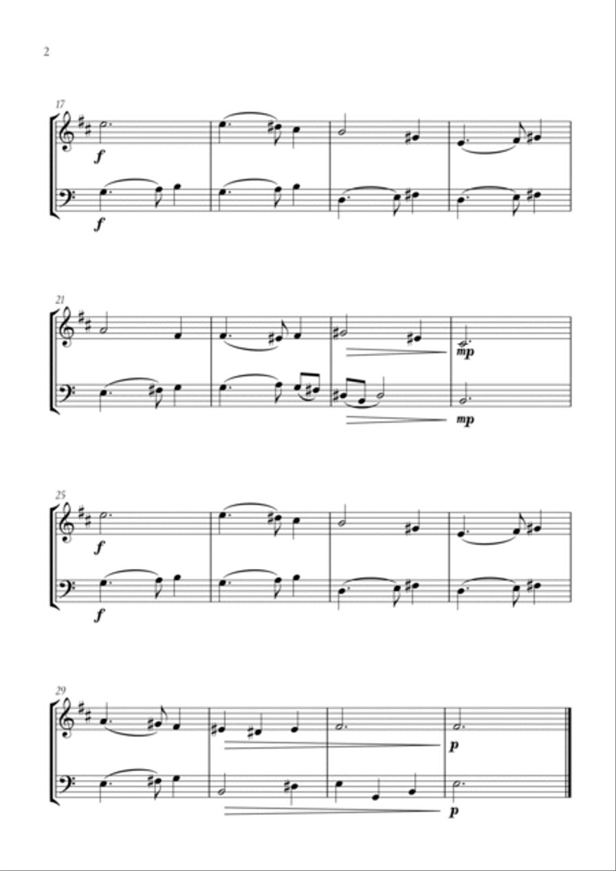 Greensleeves Brass Duet scores gallery preview page 2