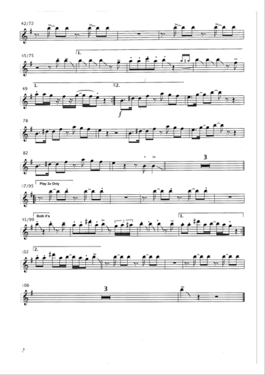 The Cup Of Life Saxophone scores gallery preview page 4