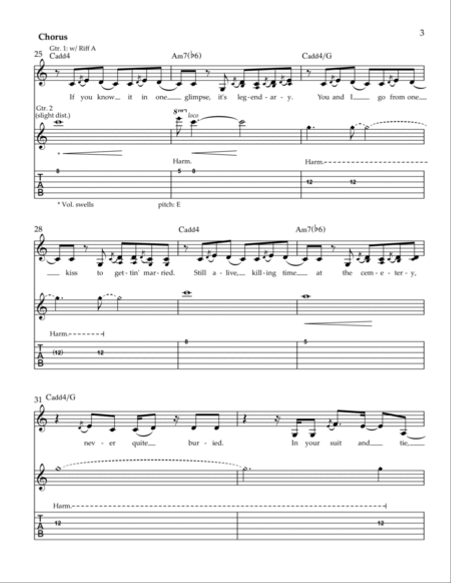 Loml Loml Electric Guitar scores gallery preview page 3