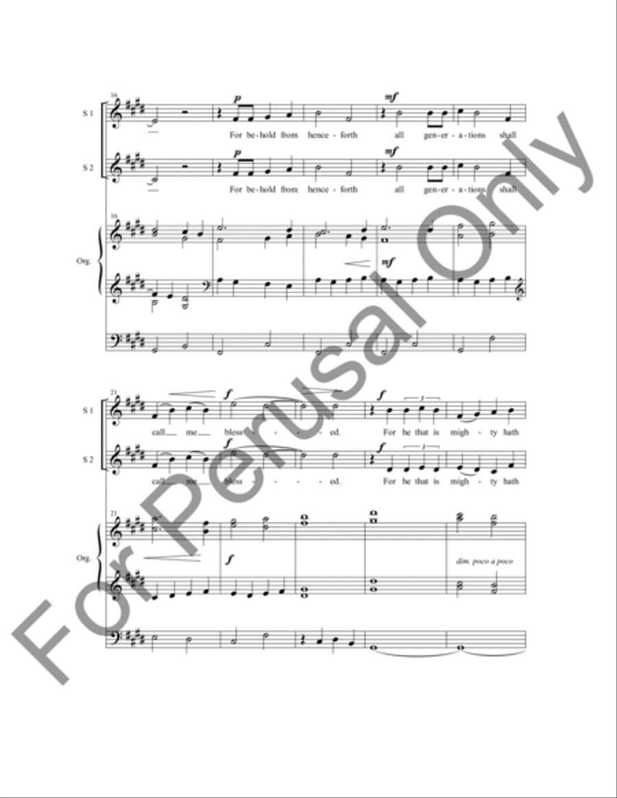 Magnificat and Nunc Dimittis in E SSA scores gallery preview page 3