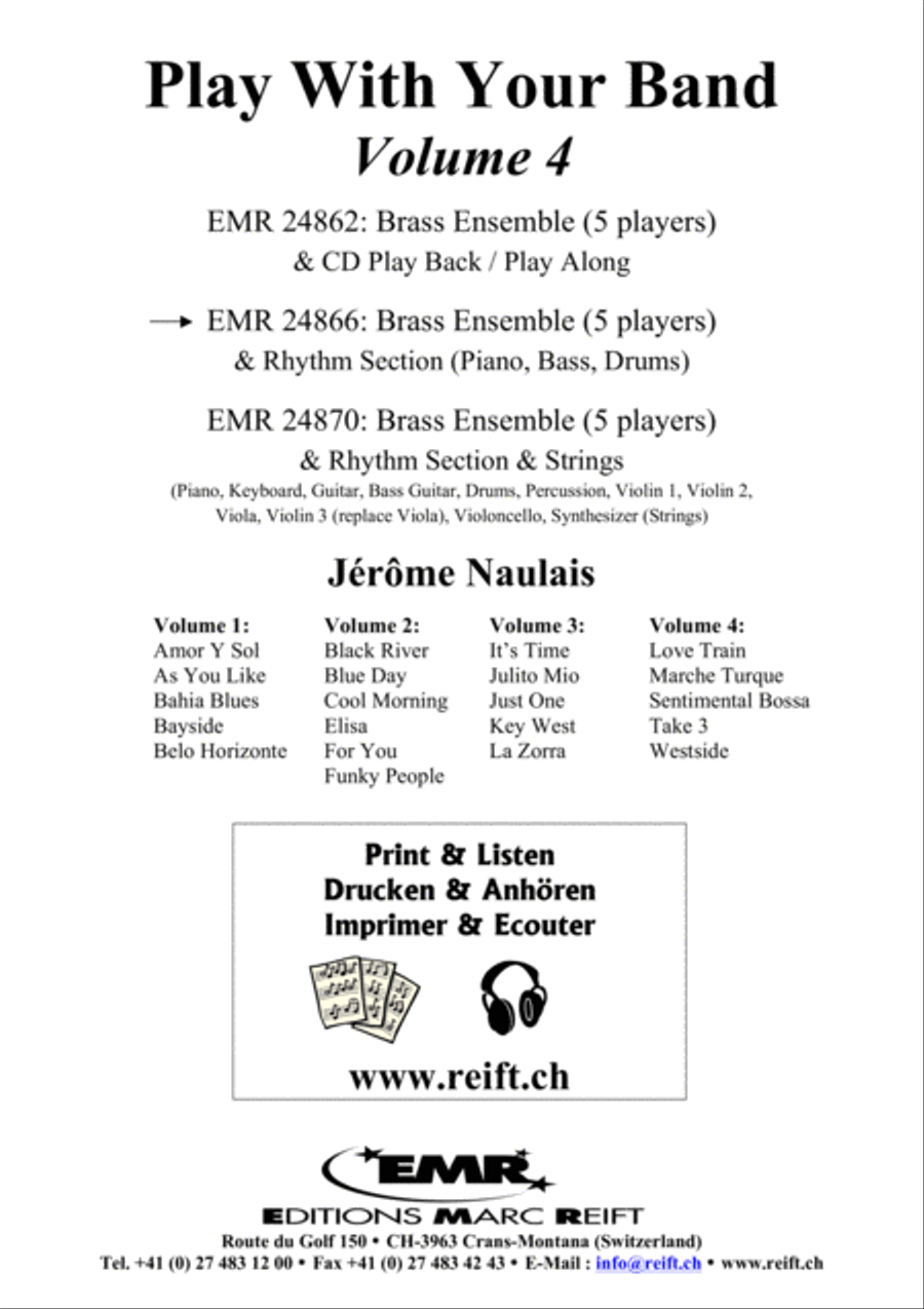 Play With Your Band Volume 4 Brass Ensemble scores gallery preview page 2