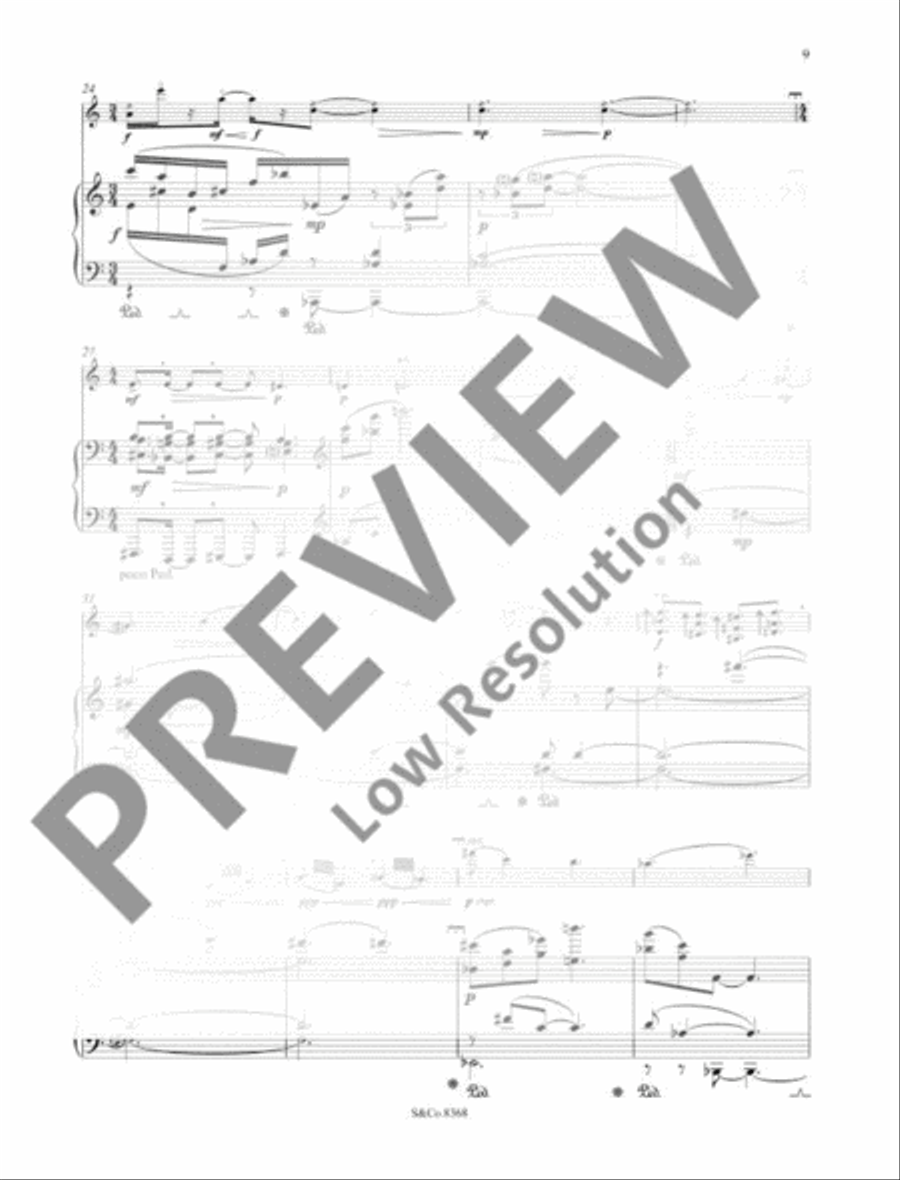 Shadowed Pieces Violin Solo scores gallery preview page 12