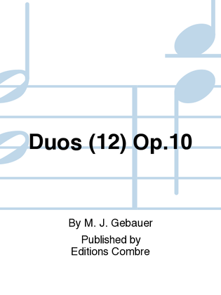 Book cover for Duos (12) Op. 10