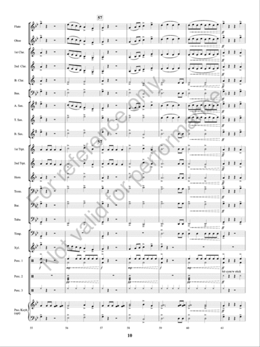 Volcano! Volcano! Concert Band scores gallery preview page 11