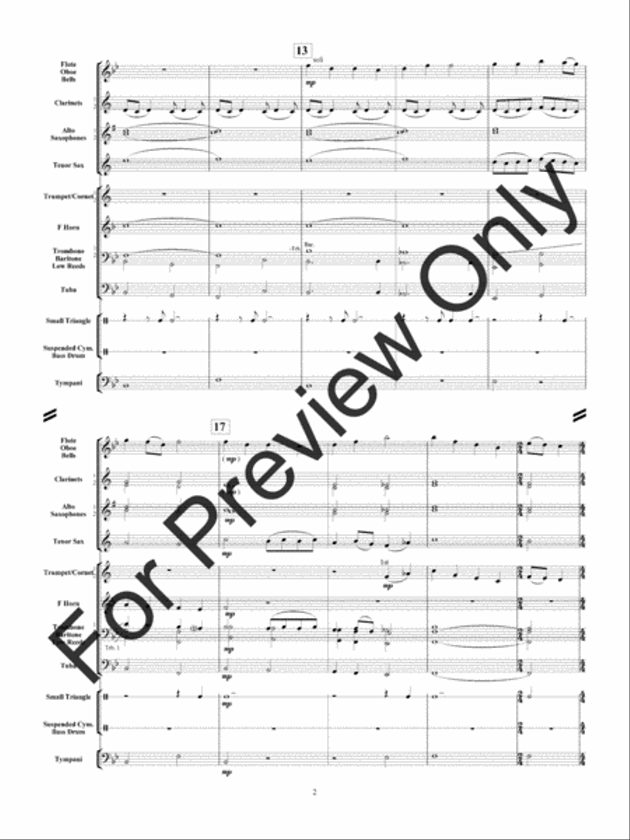 A Childhood Hymn Concert Band scores gallery preview page 5