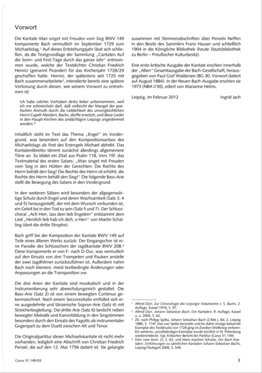 The voice of rejoicing and hope (Man singet mit Freuden vom Sieg) 4-Part scores gallery preview page 4