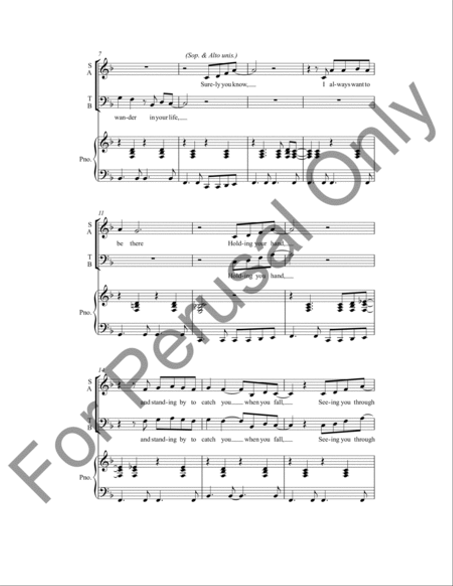Let Me Be There Let Me Be There 4-Part scores gallery preview page 3