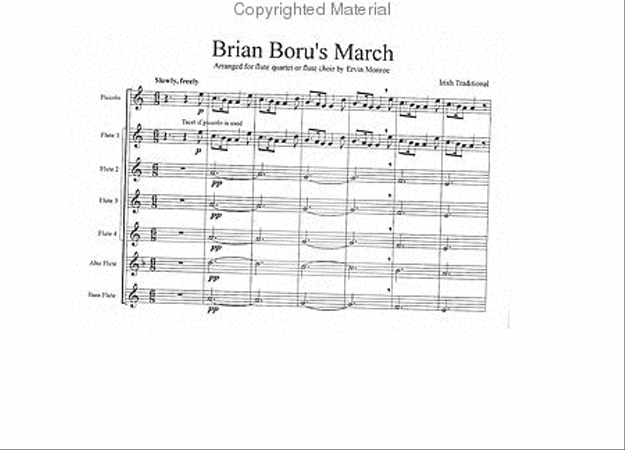 Brian Boru's March Flute Choir scores gallery preview page 2