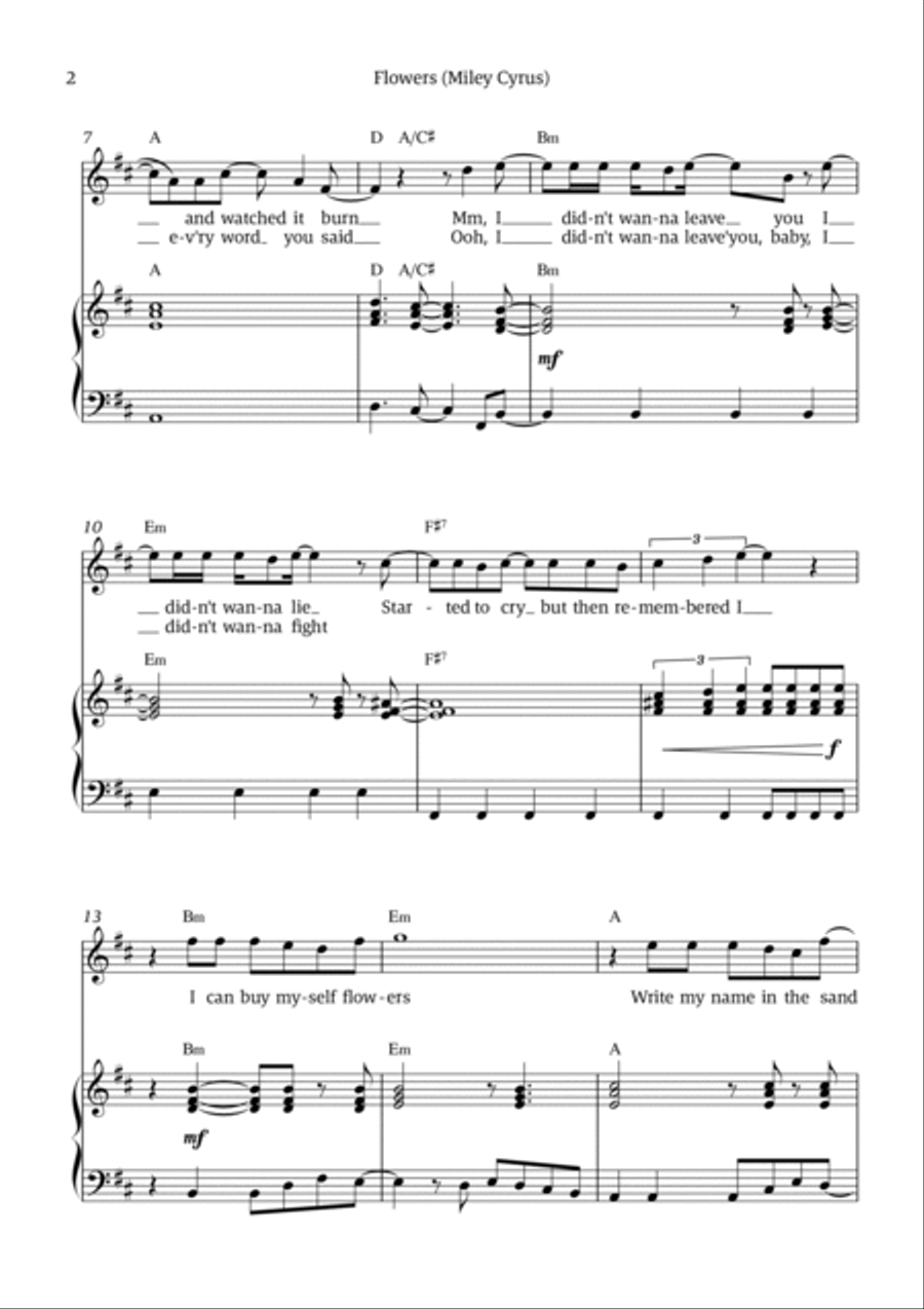 Flowers Voice scores gallery preview page 2