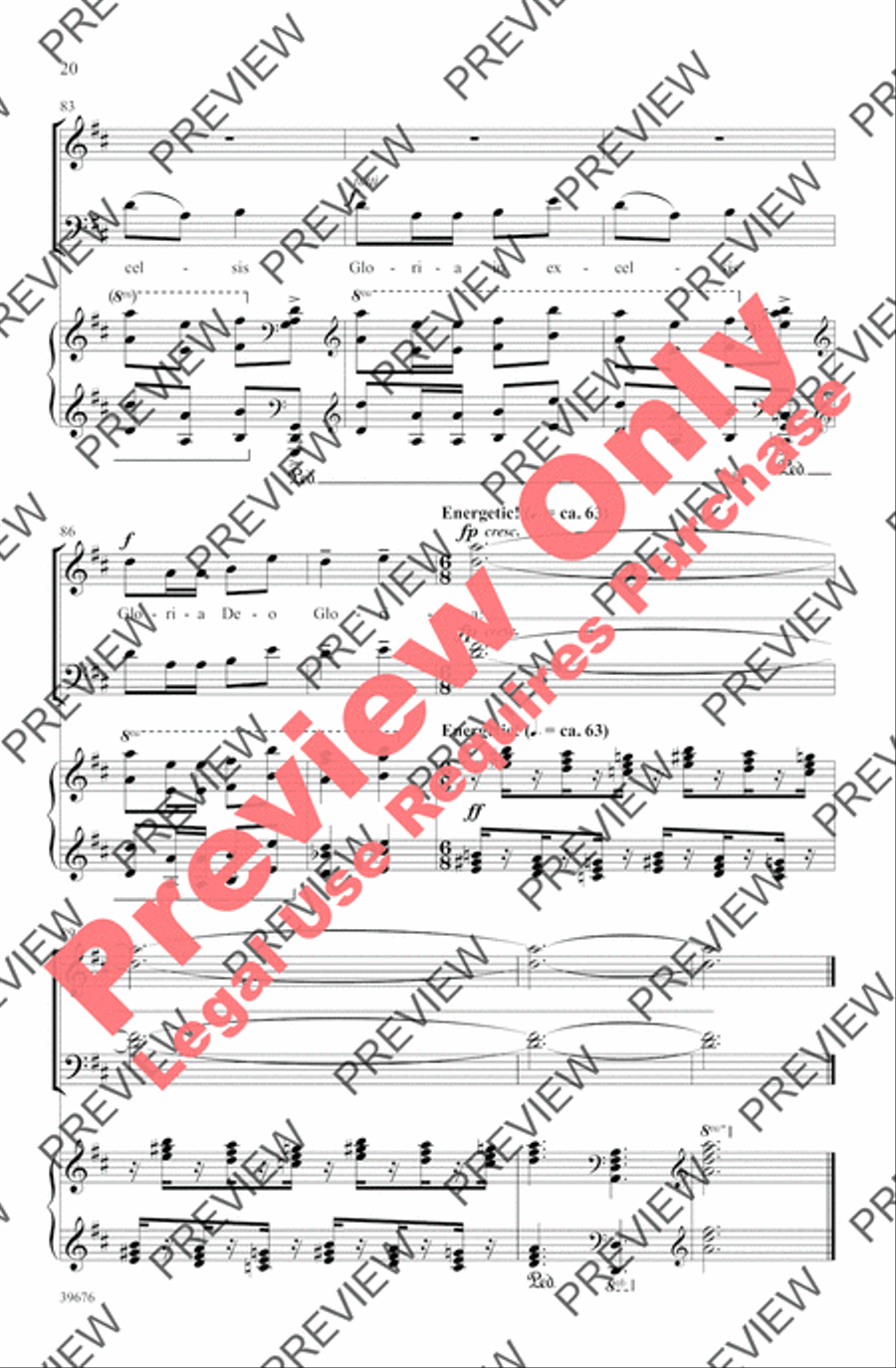 Missa Festiva Missa Festiva 4-Part scores gallery preview page 23