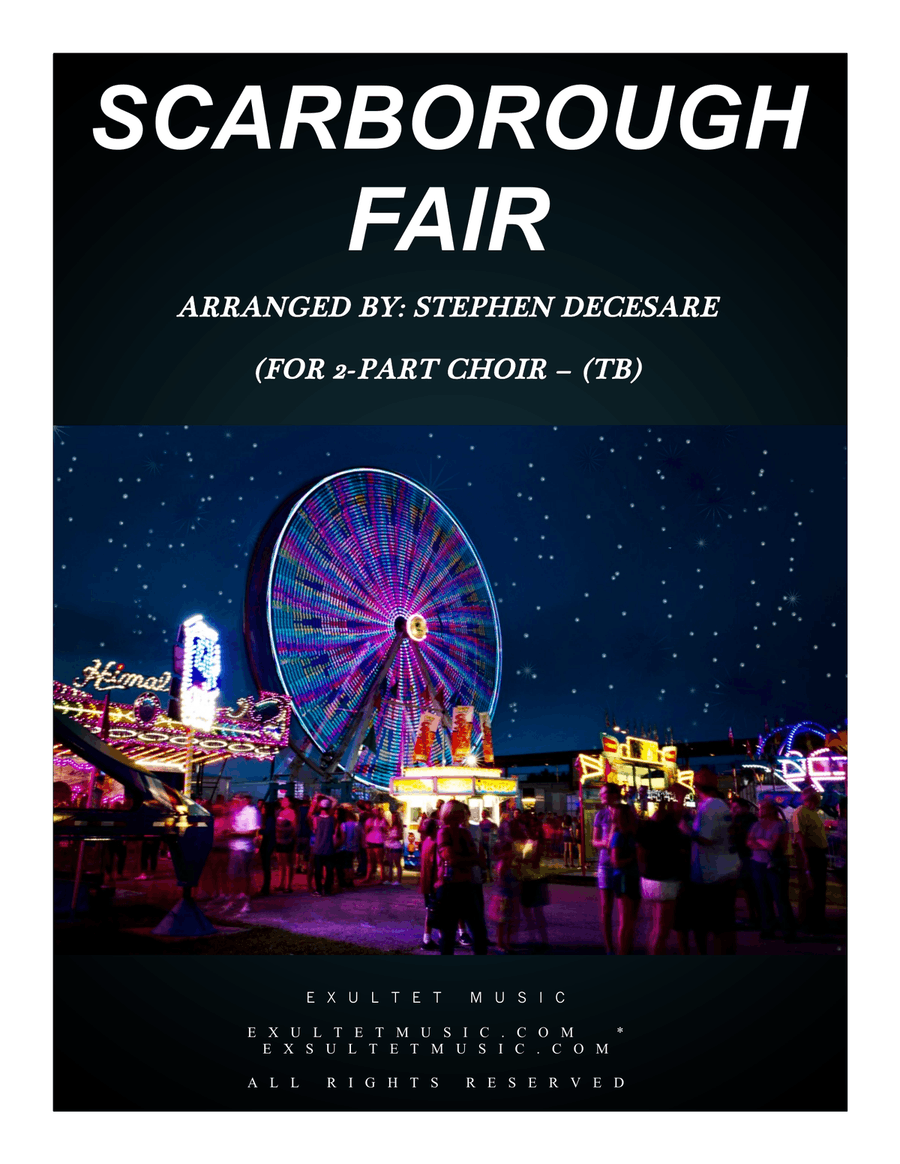 Scarborough Fair (for 2-part choir - (TB) TB scores gallery preview page 1