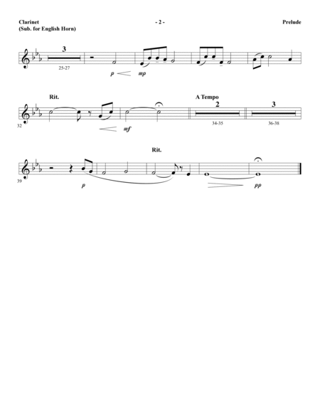 The Longest Night - Clarinet (sub. Oboe/Eng Horn)