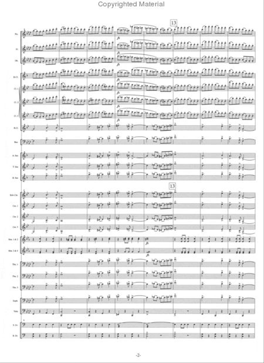 Northwind March (Score) Concert Band scores gallery preview page 3