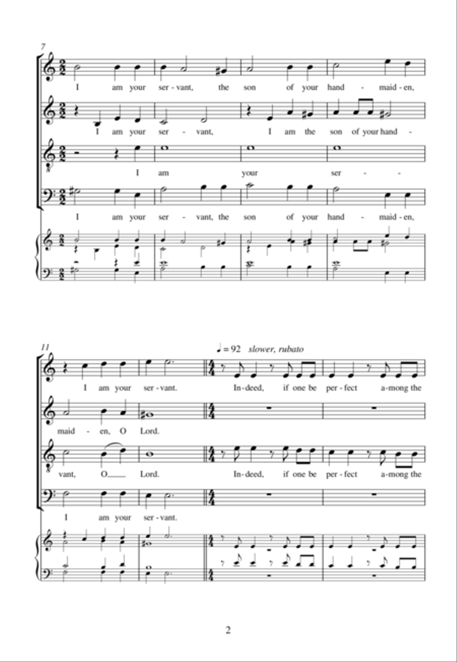O Grant Me Wisdom O Grant Me Wisdom 4-Part scores gallery preview page 3