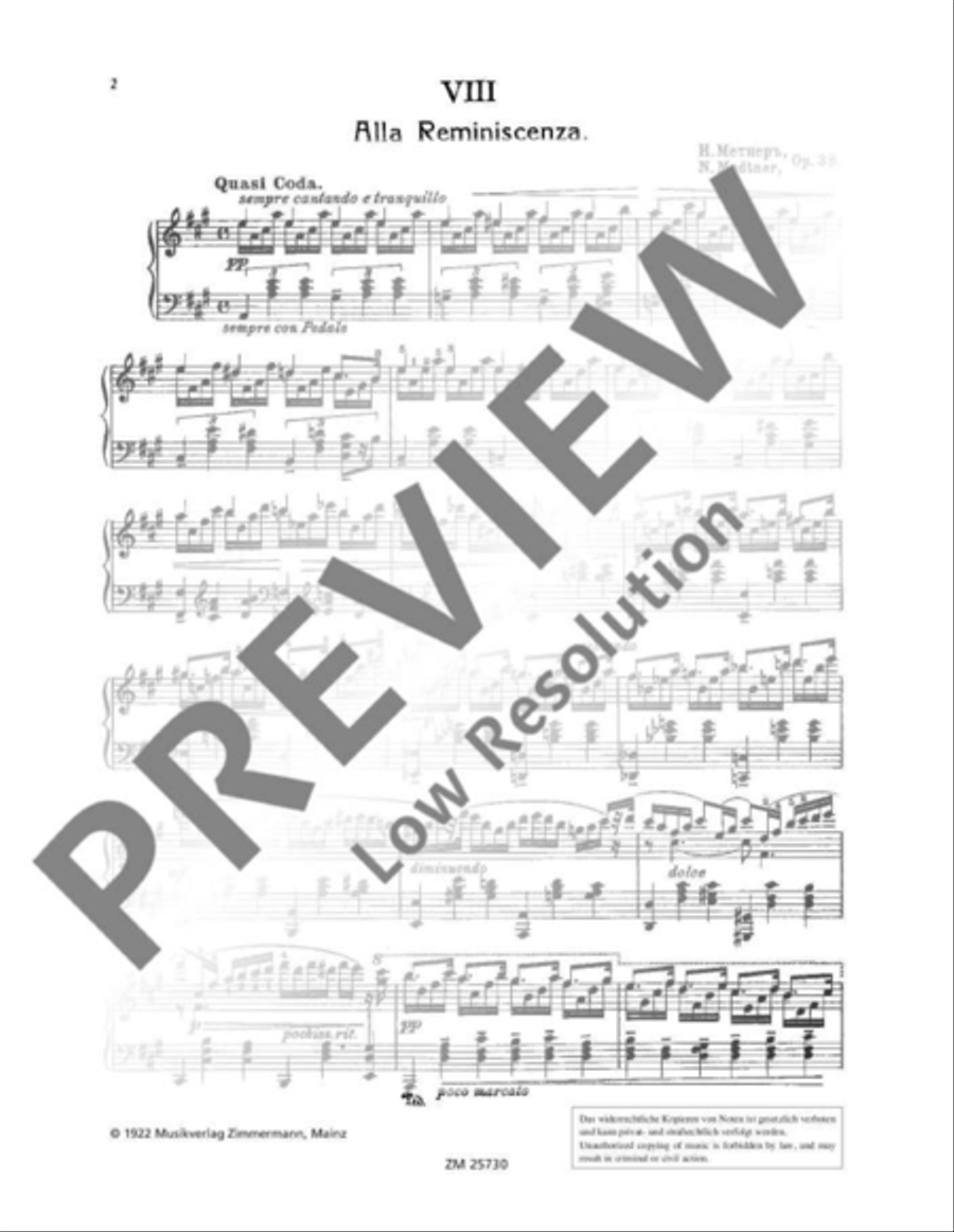 Vergessene Weisen (Forgotten Melodies) Piano Solo scores gallery preview page 3