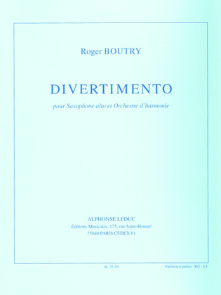 Book cover for Divertimento (saxophone And Orchestra)
