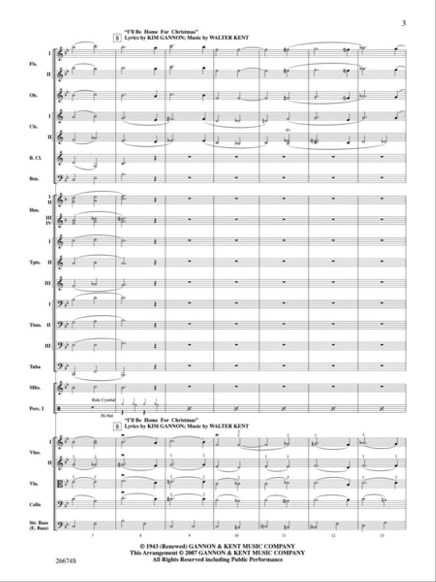 There's Christmas in the Air: Score Full Orchestra scores gallery preview page 3