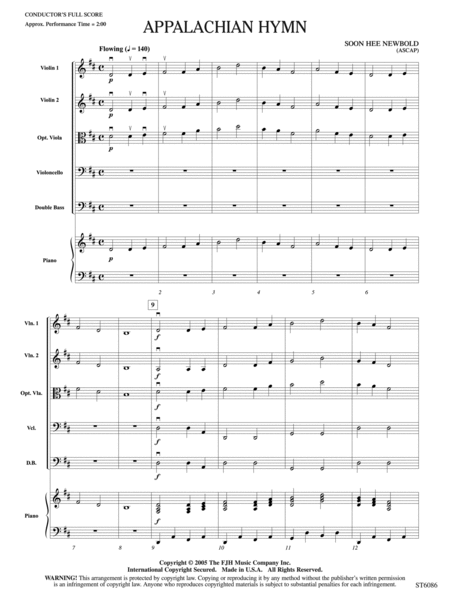 Appalachian Hymn: Score