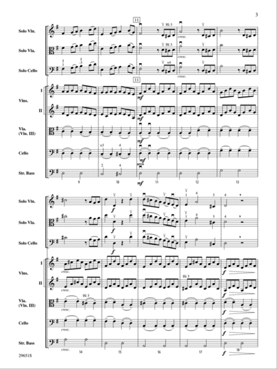 Winter from The Four Seasons String Orchestra scores gallery preview page 3