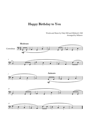 Happy Birthday to You | String Bass | CMajor