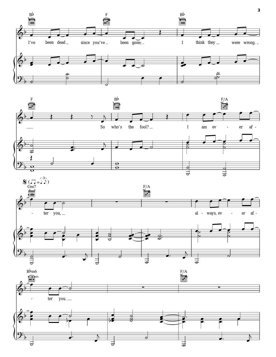Ever After You Ever After You Piano, Vocal, Guitar scores gallery preview page 3