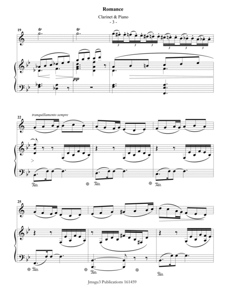 Fauré: Romance Op. 28 for Clarinet & Piano image number null