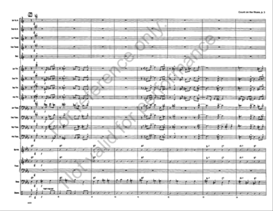 Count on the Blues Count on the Blues Jazz Ensemble scores gallery preview page 4