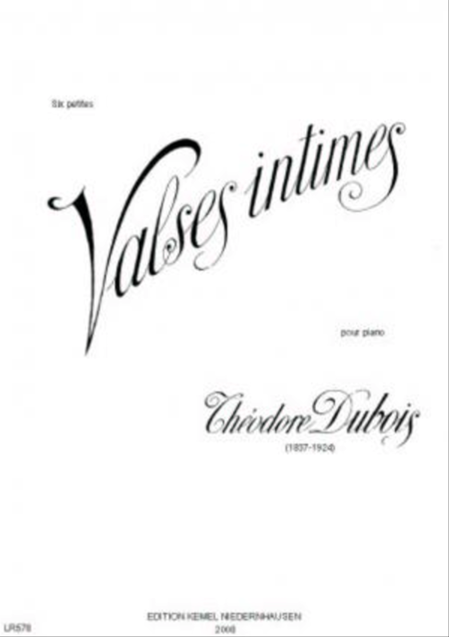 Six petites valses intimes Piano Solo scores gallery preview page 1